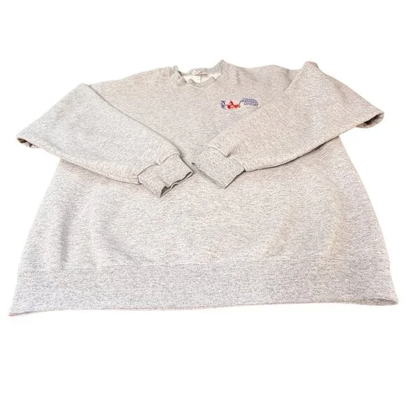 Retro 90's PRCA Prairie Pro Rodeo Circuit Gray Crewneck Sweatshirt Unisex Large - Picture 3 of 8